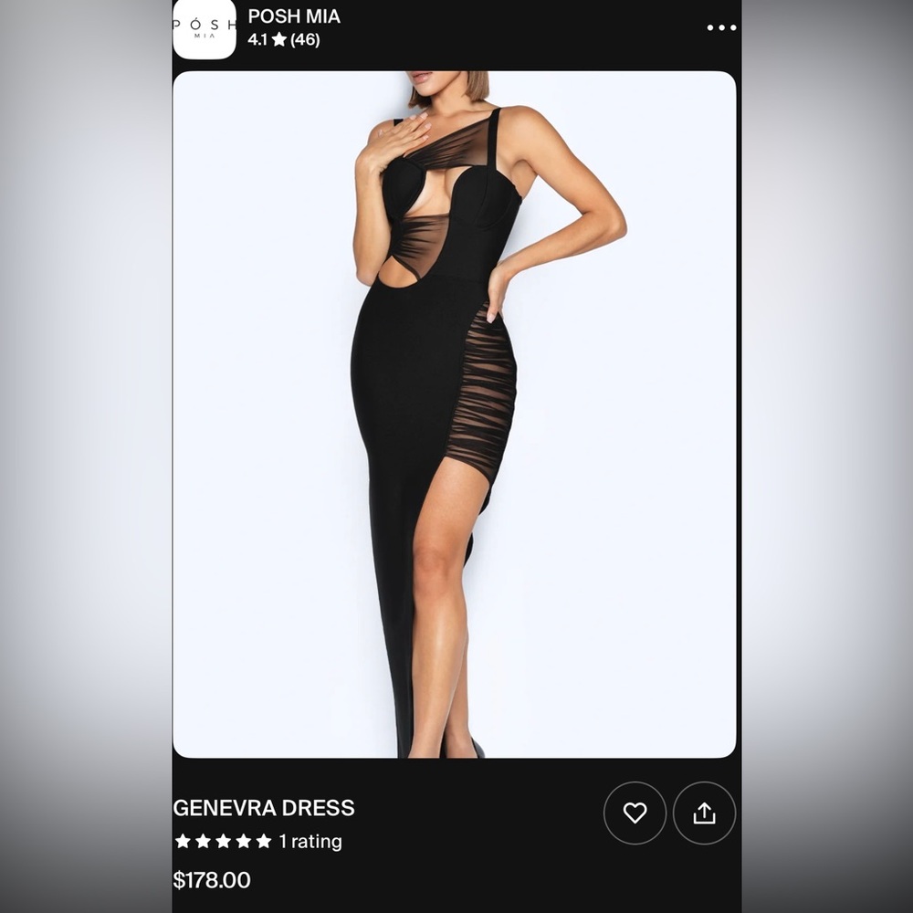 Black Ruched One Shoulder Bodycon Dress